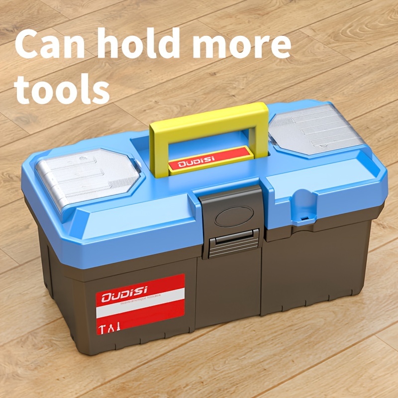 Caja de almacenamiento de herramientas de Hardware de mantenimiento  multifuncional, caja de instrumentos de electricista, caja