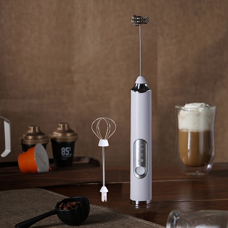 Wireless Electric Milk Frother With Usb Charging - Temu