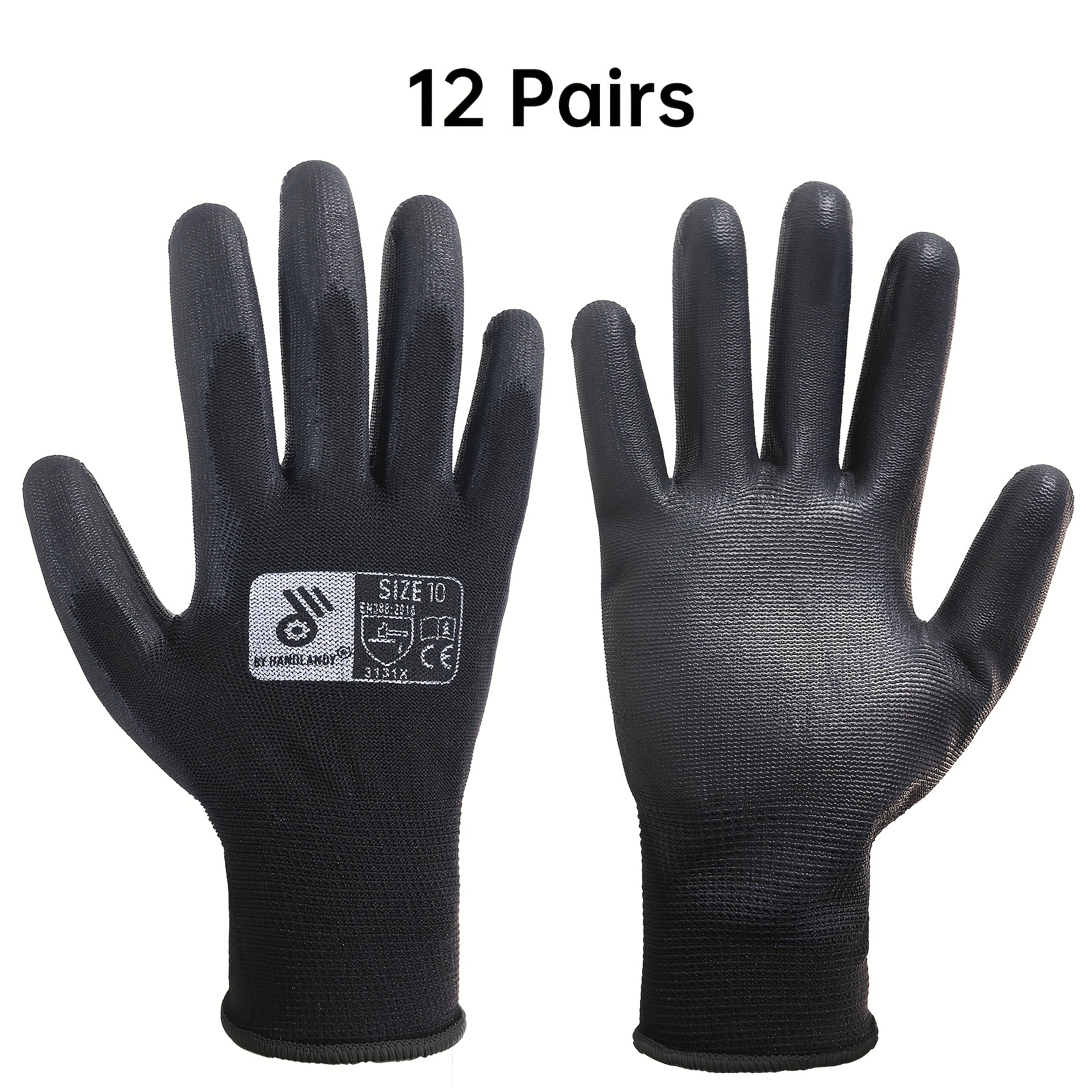 Ultra thin Pu Coated Work Gloves Excellent Grip Nylon Shell - Temu