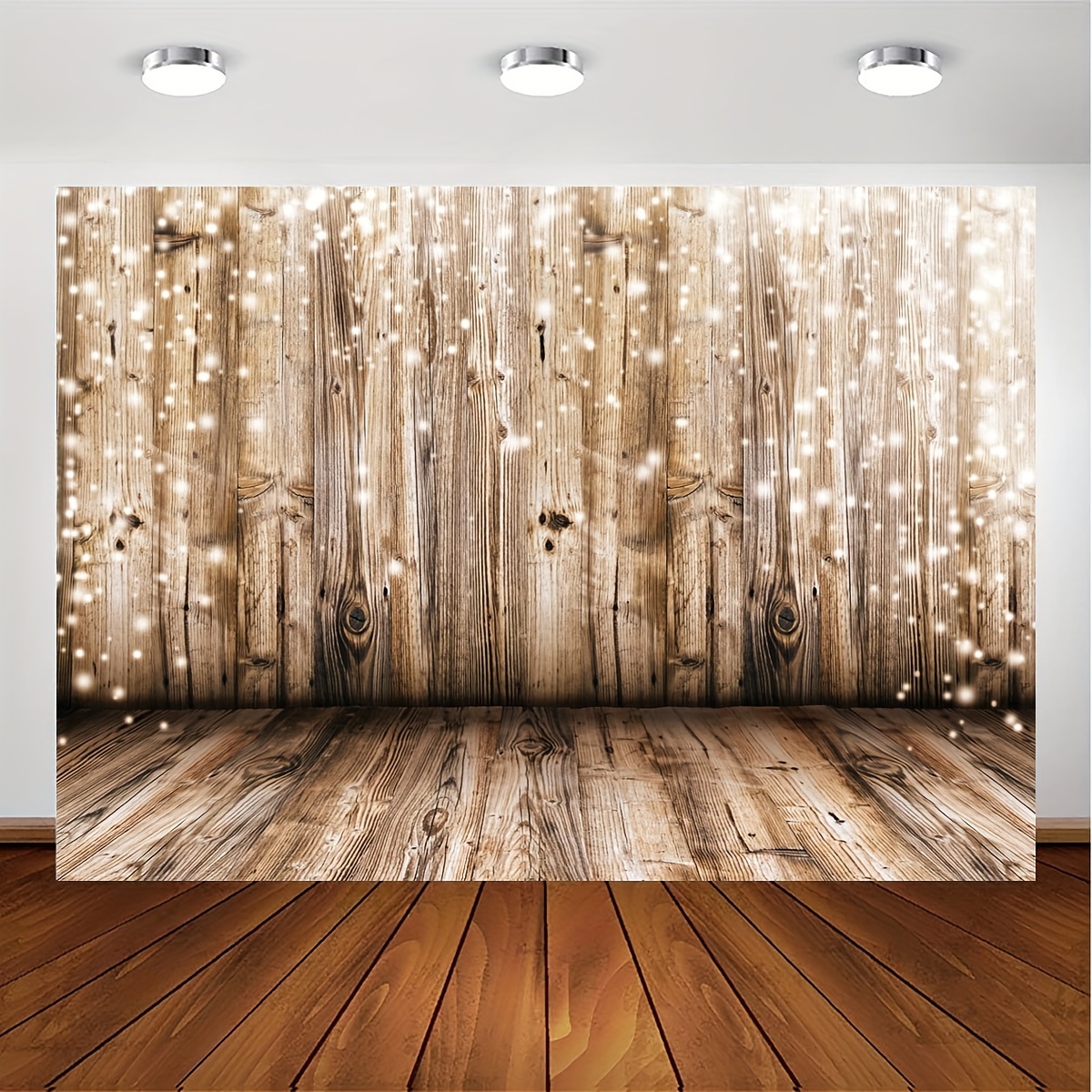 Photography Backdrop, Faux Wood Floor Photography, Photo Backdrop