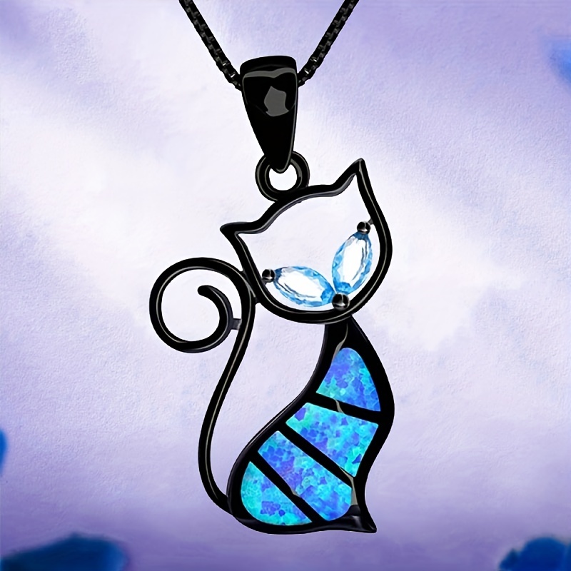 Man. Kitty Pendant Necklace