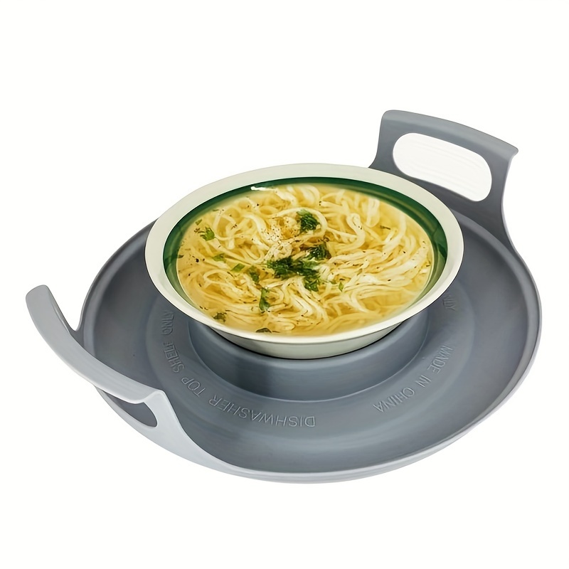 1pc Microwave-safe Cool Caddy With Ergonomic Handles Plastic Multi-use Tray, Dishes - Space- Kitchen Gadget For Home, Dorm, Restaurant