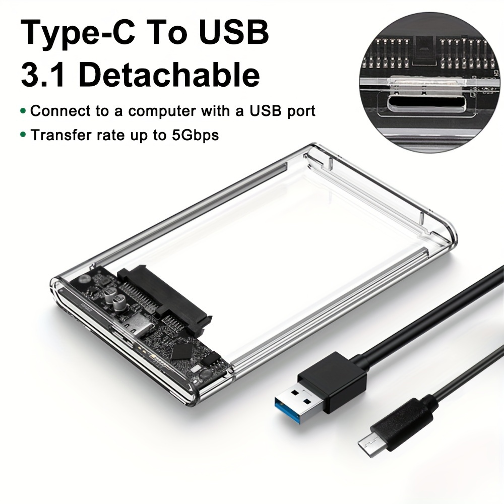Boîtier de disque dur externe ineo 2,5 pouces USB 3.0 sans outil