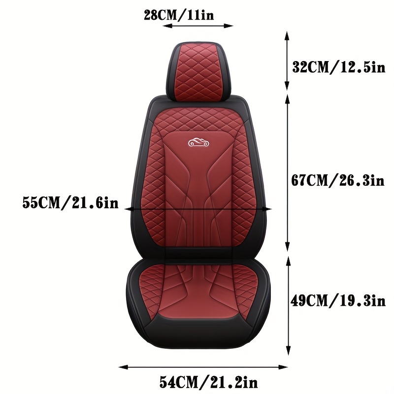 Generic Executive Leather Seat Cover Complete Set For 5Seat Car/Suv