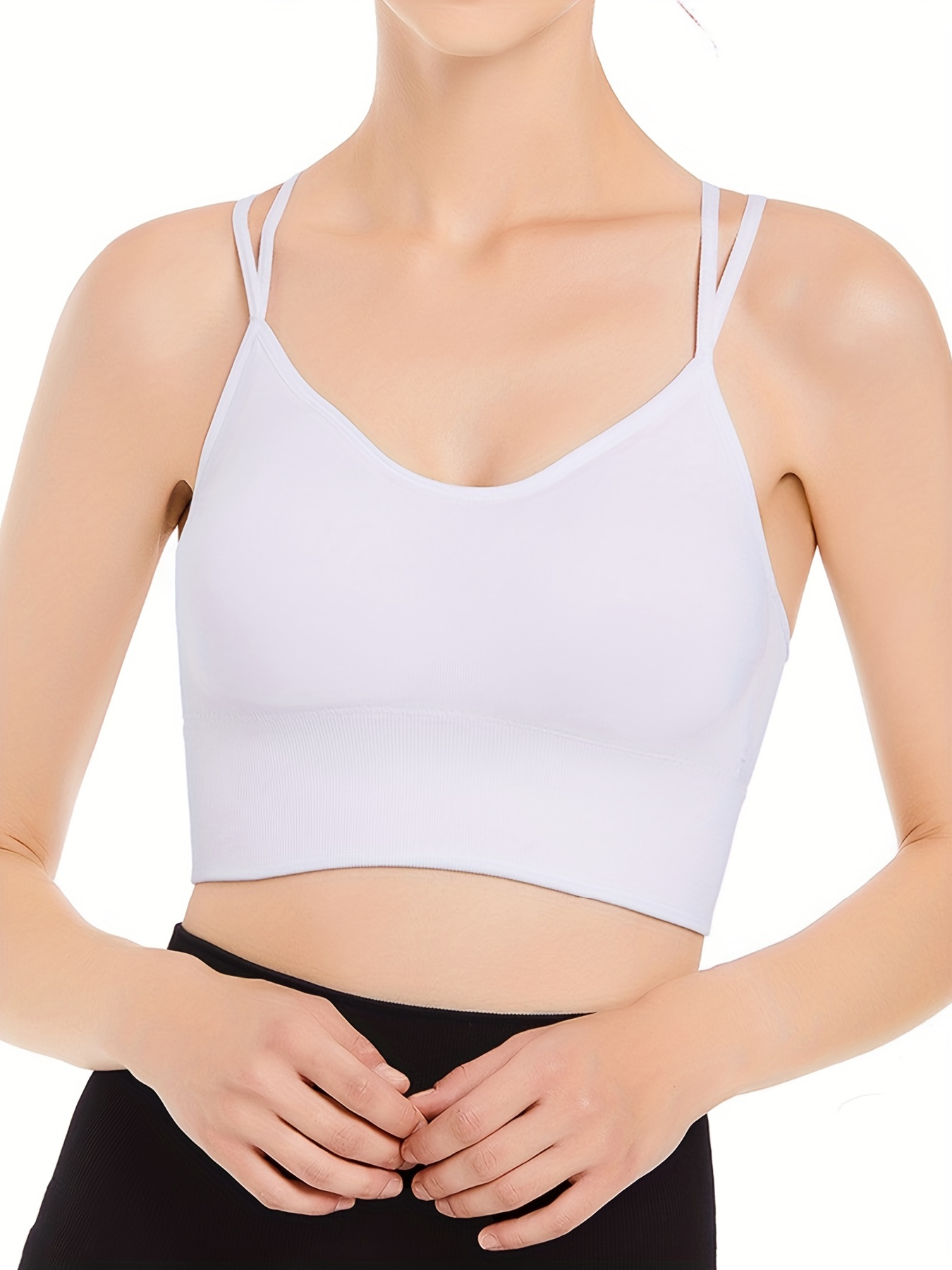 Back Criss Cross Sports Bralettes Comfort Quick drying - Temu