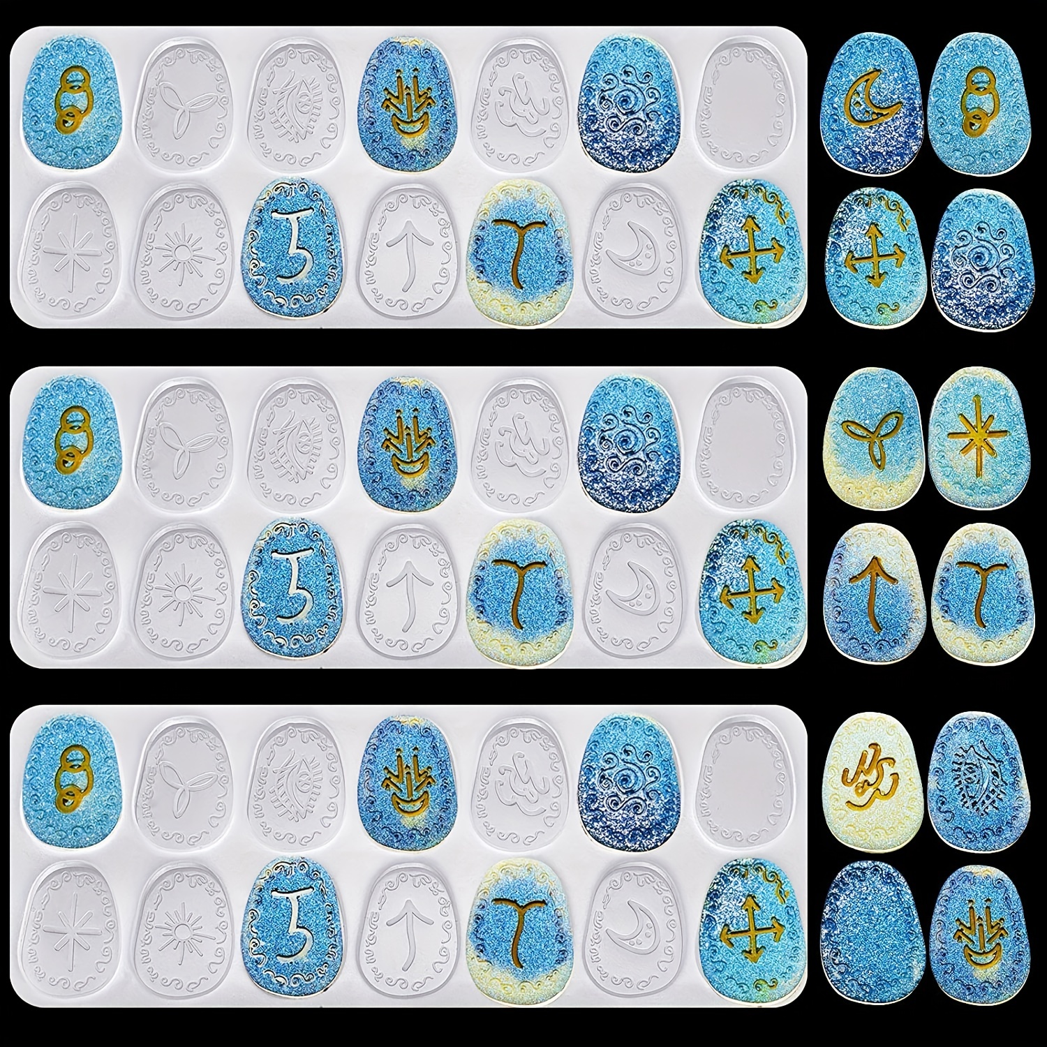  Perfect Craft 2 Alphabet Letters Reusable Silicone Mold for  Personalized Craft Casts