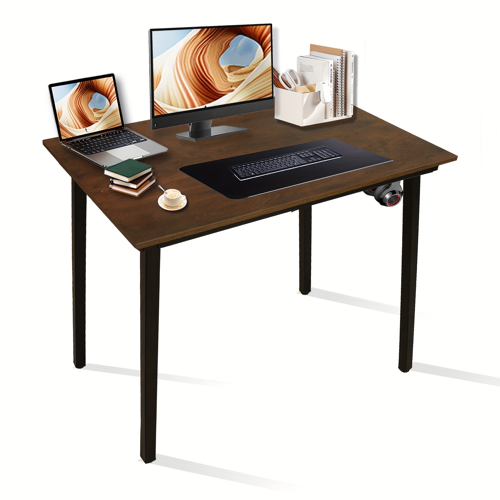 Escritorio de esquina para computadora, escritorio grande para oficina en  casa, escritorio para computadora portátil, mesa de estudio de trabajo