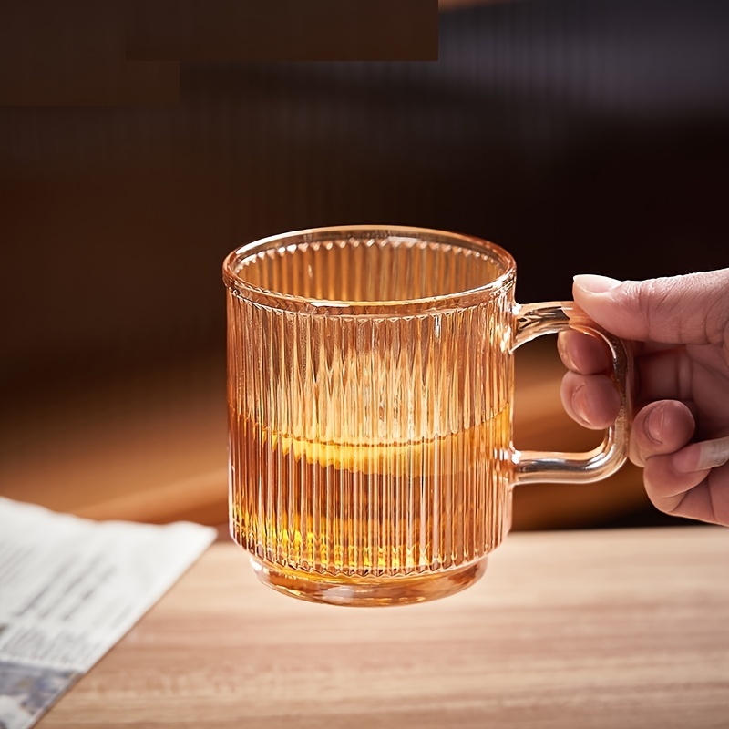 1pc Glass Cup, Modern Transparent Water Cup For Home