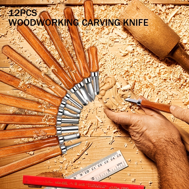 Wood Carving Knife Set Carbon Steel Wood Carving Tools - Temu