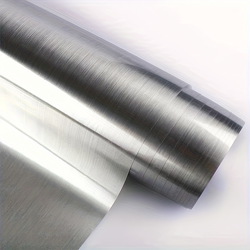 Thick Silvery Stainless Steel Brushed Contact Paper Peel - Temu