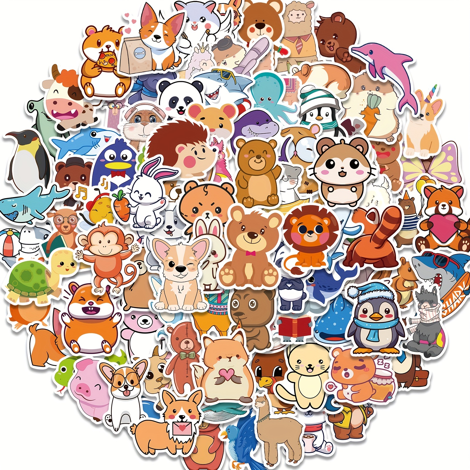 100Pcs Cute Stickers,Aesthetic Vinyl Waterproof Stickers for