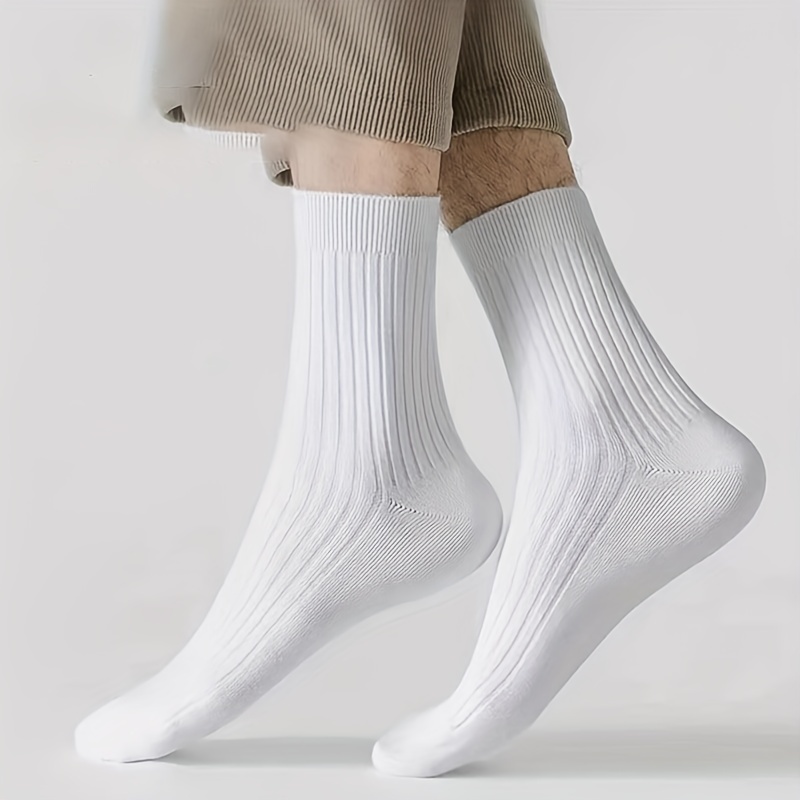 Calcetines blancos largos hombre