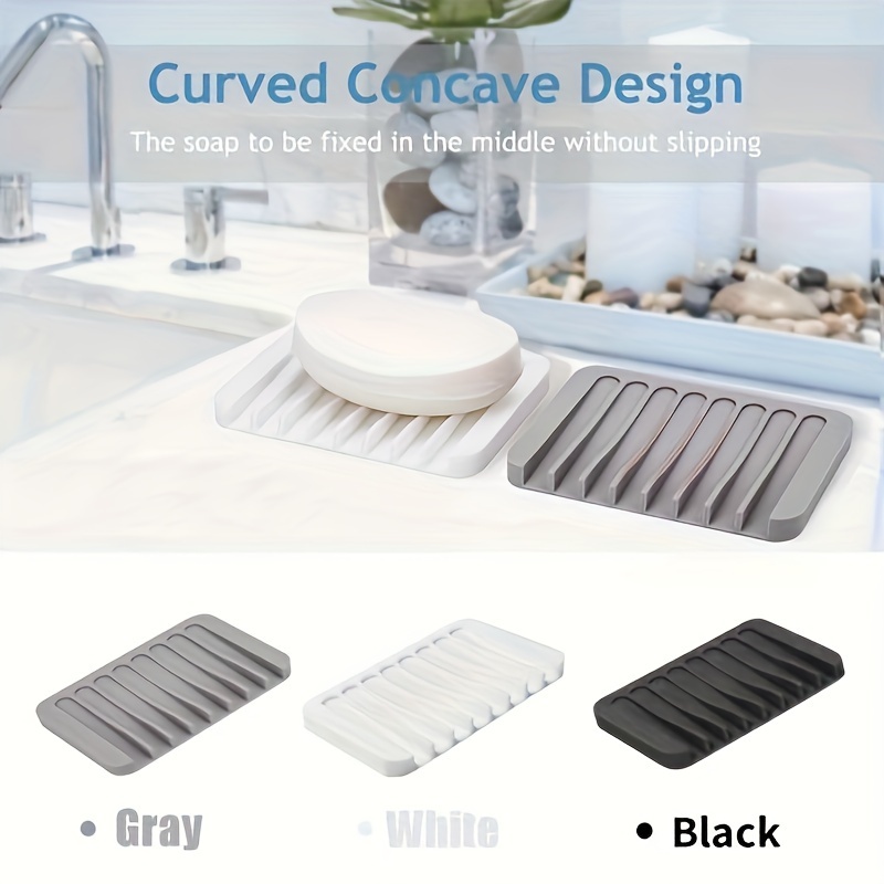 Silicone Soap Holder Minimalist Design / Soap Dishes For Bathroom/ Sponge  Holder / Soap Dish For Shower For Kitchen/1pc