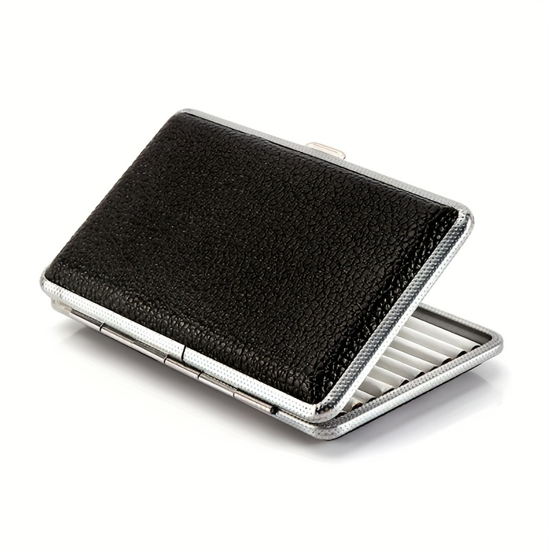 100mm Cigarette Storage Box Leather Band Cigarette Clip PU Leather High end