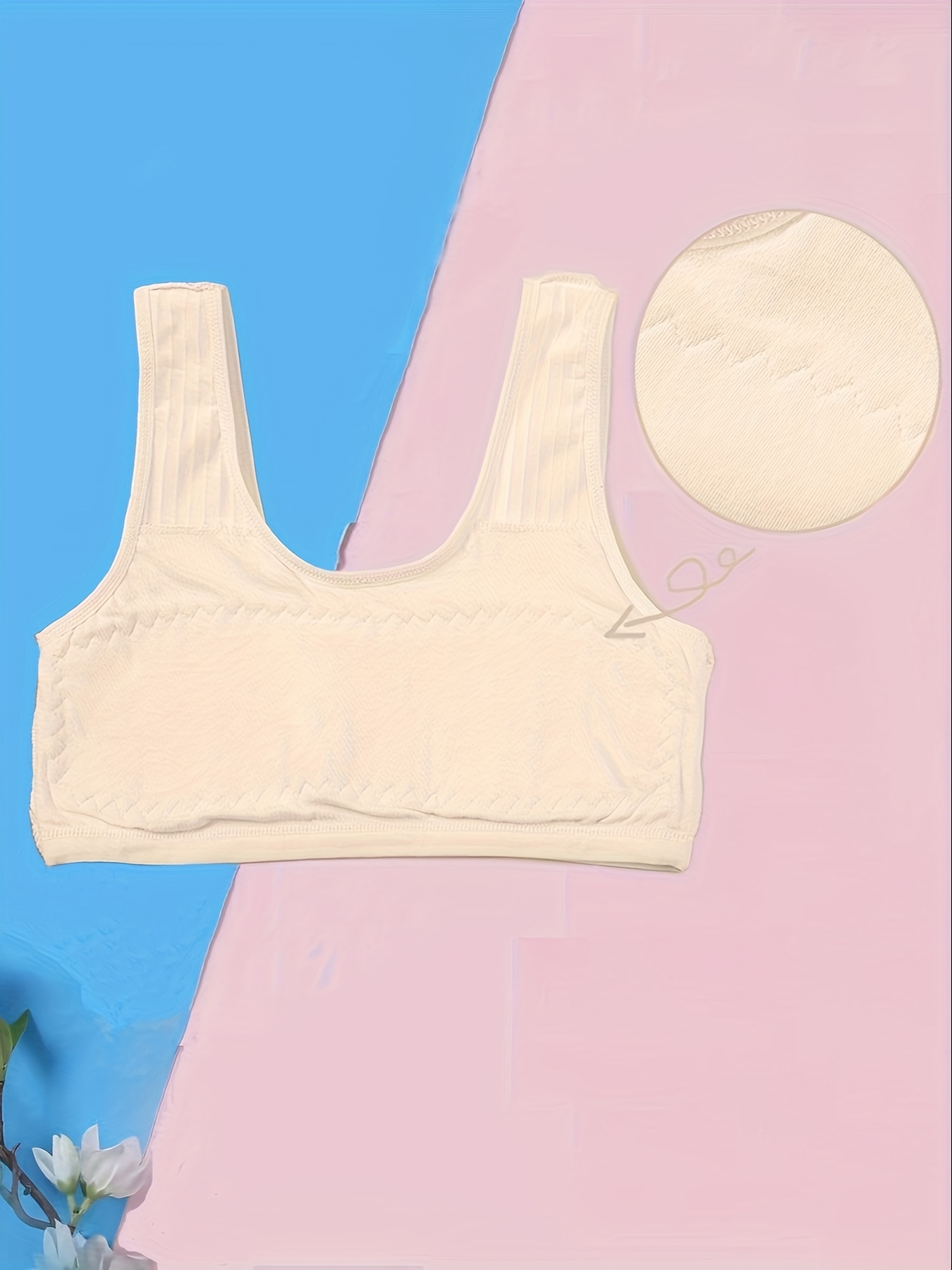 Girl's Underwear Puberty Vest 95% Cotton Breathable - Temu Philippines