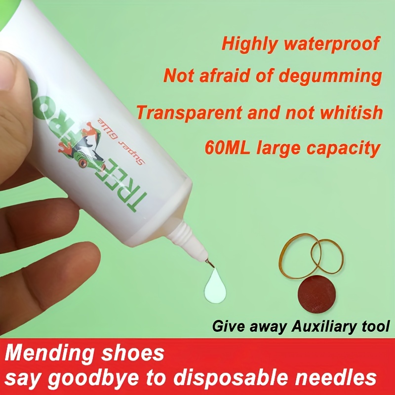 1 Piece Of Strong Soft Shoe Repair Glue, Waterproof Fully Transparent High  Viscosity Plastic Adhesive Shoe Glue Suitable For Sports Shoes, Leather