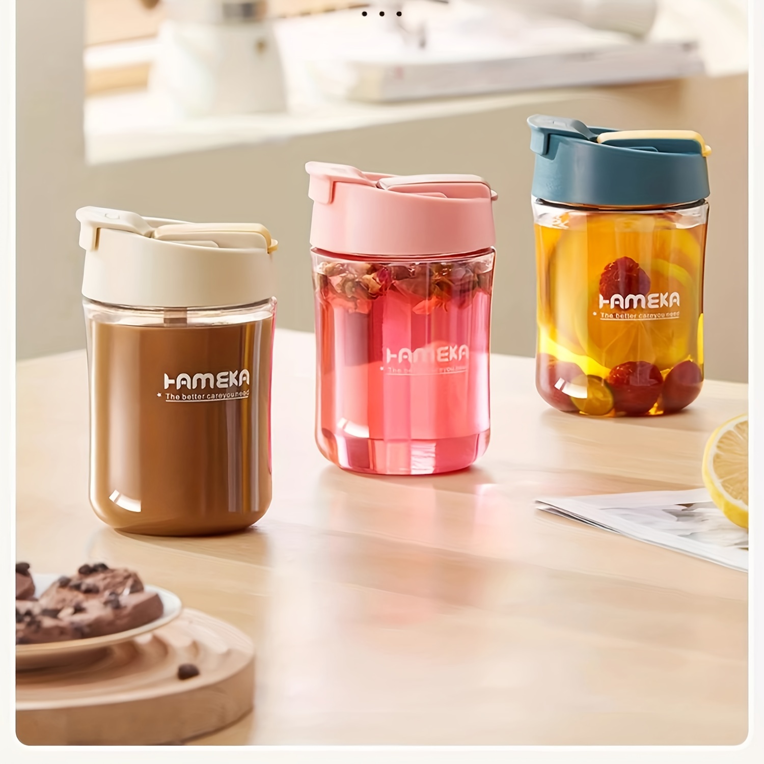 Heat Resistant Glass Tumbler With Dome Lid And Straw - - Perfect For Summer  And Winter Drinks - Cute And Stylish Travel Accessory - Temu