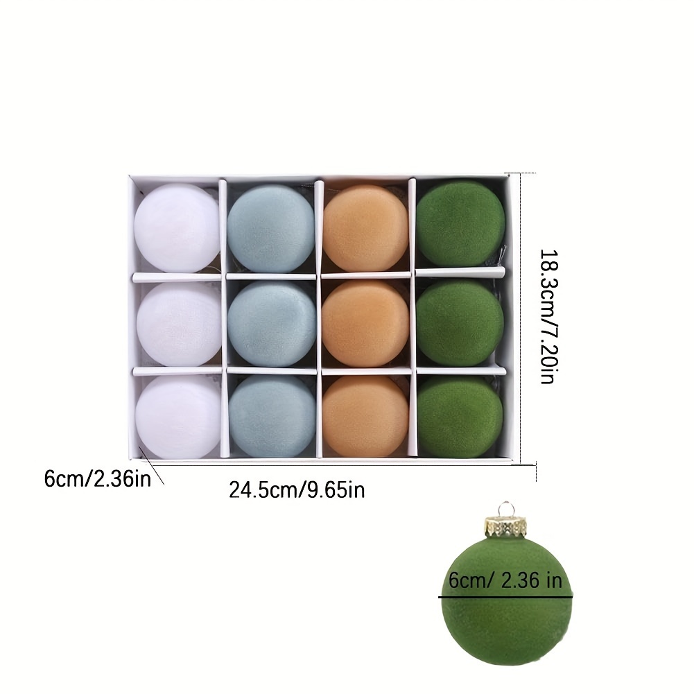 Velvet Christmas Balls Christmas Ornaments Balls Christmas - Temu