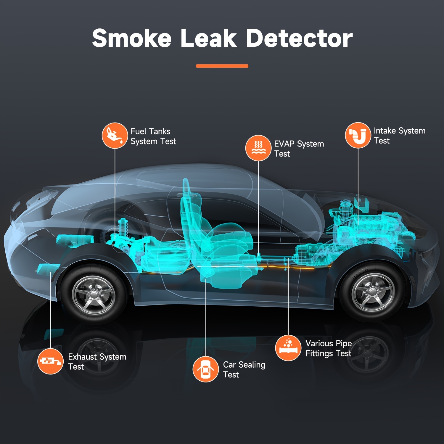 Ancel S200 Máquina Humo Automotriz Detector Fugas Humo Evap - Temu