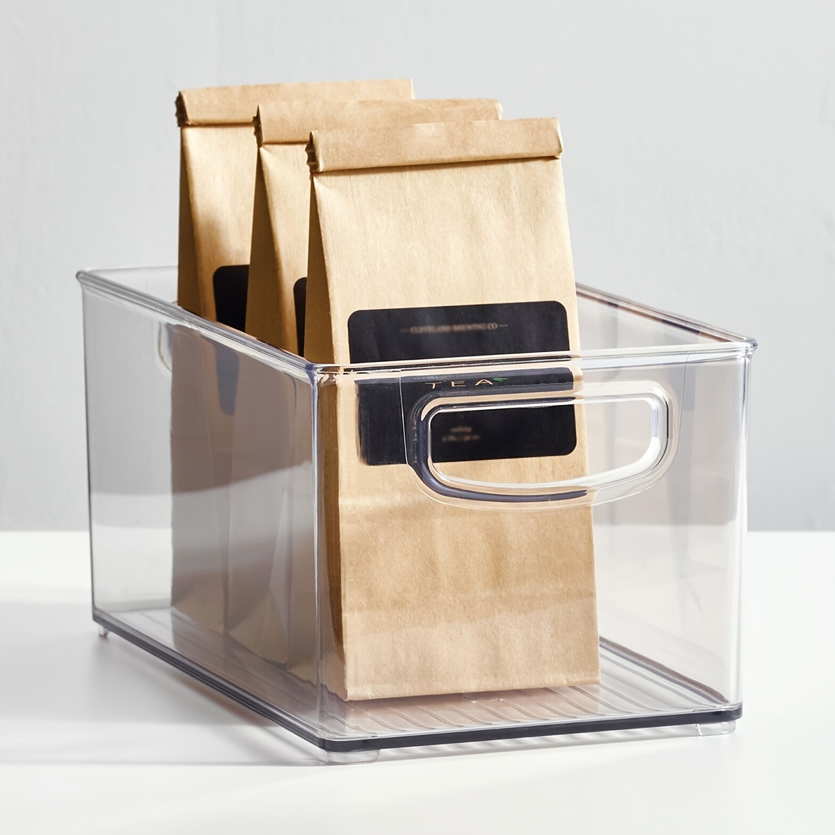 Plastic Pantry Organization And Storage Bins With Removable - Temu