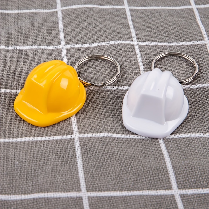 Mini Simulation Keychain Safety Helmet Holiday Creative - Temu