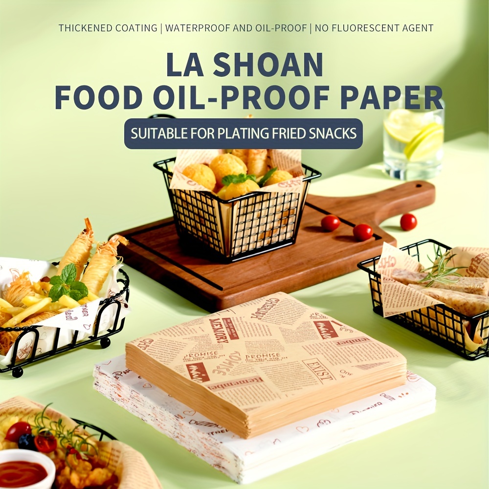 Wax Paper Sheets Food Grade Greaseproof Paper Food Wrappers - Temu