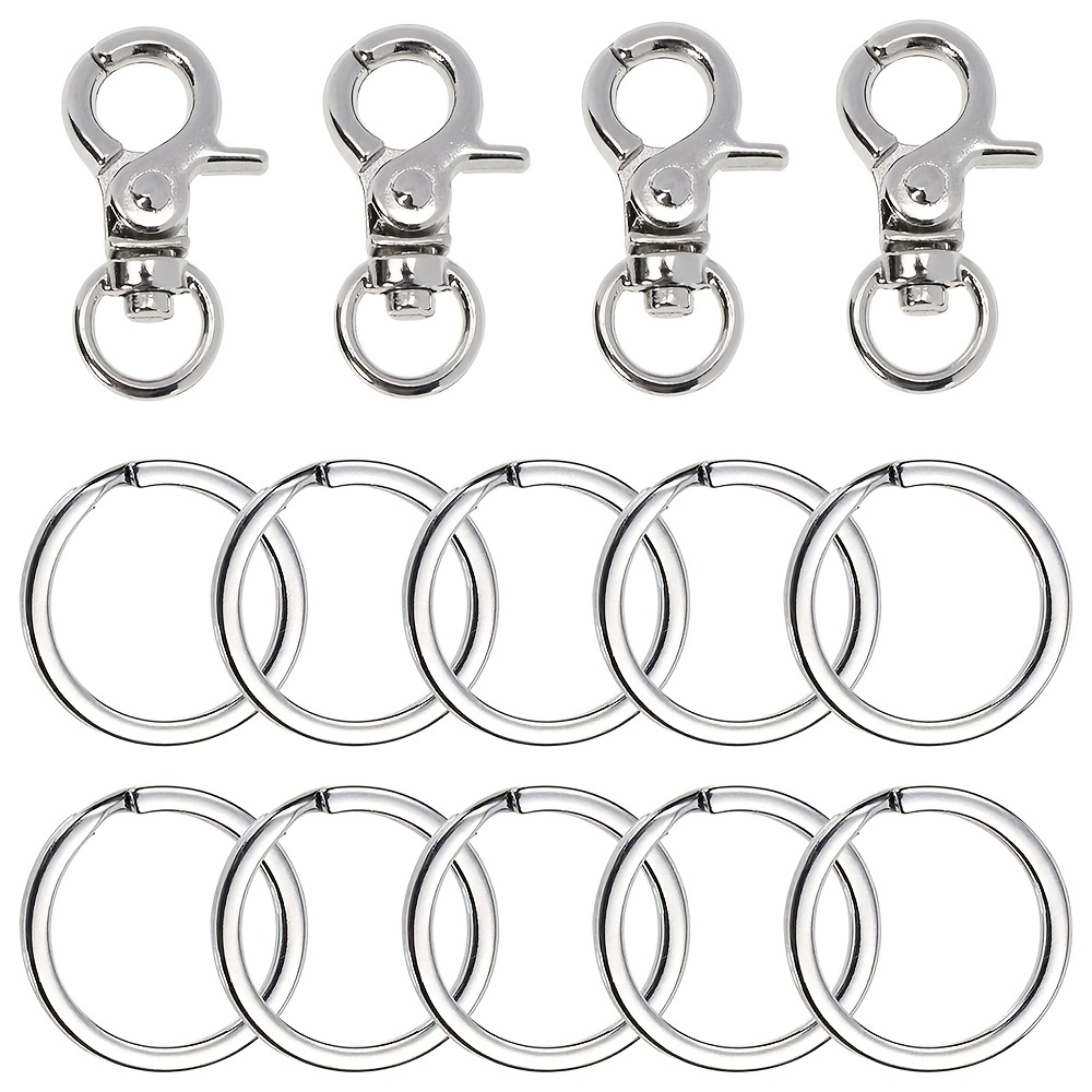 Stainless Steel Quick Clip With Rings Dog Tag Clips Easy - Temu