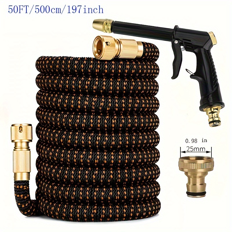 3-fold Retractable Garden Hose, Tube For Watering Flowers And Vegetables, High-pressure Car Washing Tube For Home Use