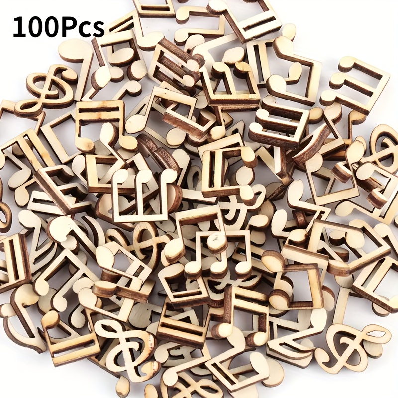 Image of 100 Wooden Lovely Handmade Wooden Decoration Hand Decoration Additions