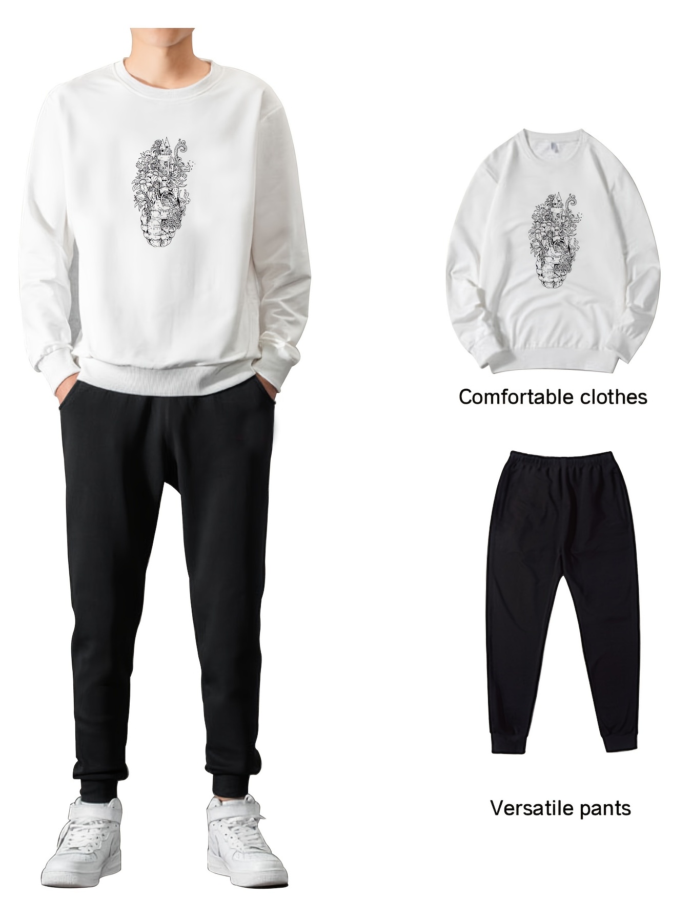 Toddler Football Outfit Set - Rugby Sweatshirt & Jogger Pants, 2-Piece Fall/Winter Clothes For Baby Boy Girl