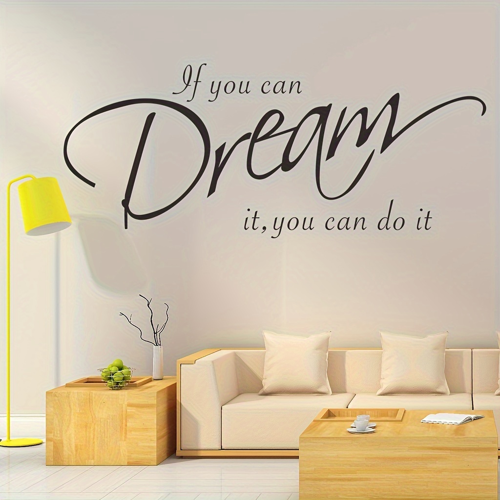 Image of Inspirational Quote Wall Decal - ' It, ' Vinyl Sticker For Bedroom, Living Room, Office & Bathroom Decor - & Stick