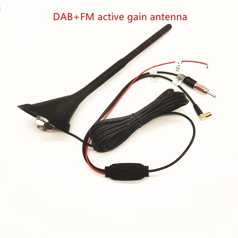 Car Digital Radio Antenna DAB+FM Active Gain Amplification Antenna Car  Radio Antenna