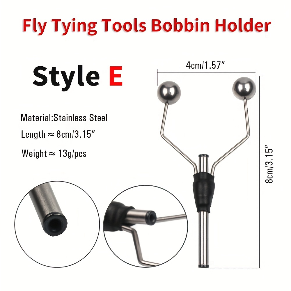 Stainless Steel Fly Tying Tool Bobbin Holder Fishing Tackle - Temu