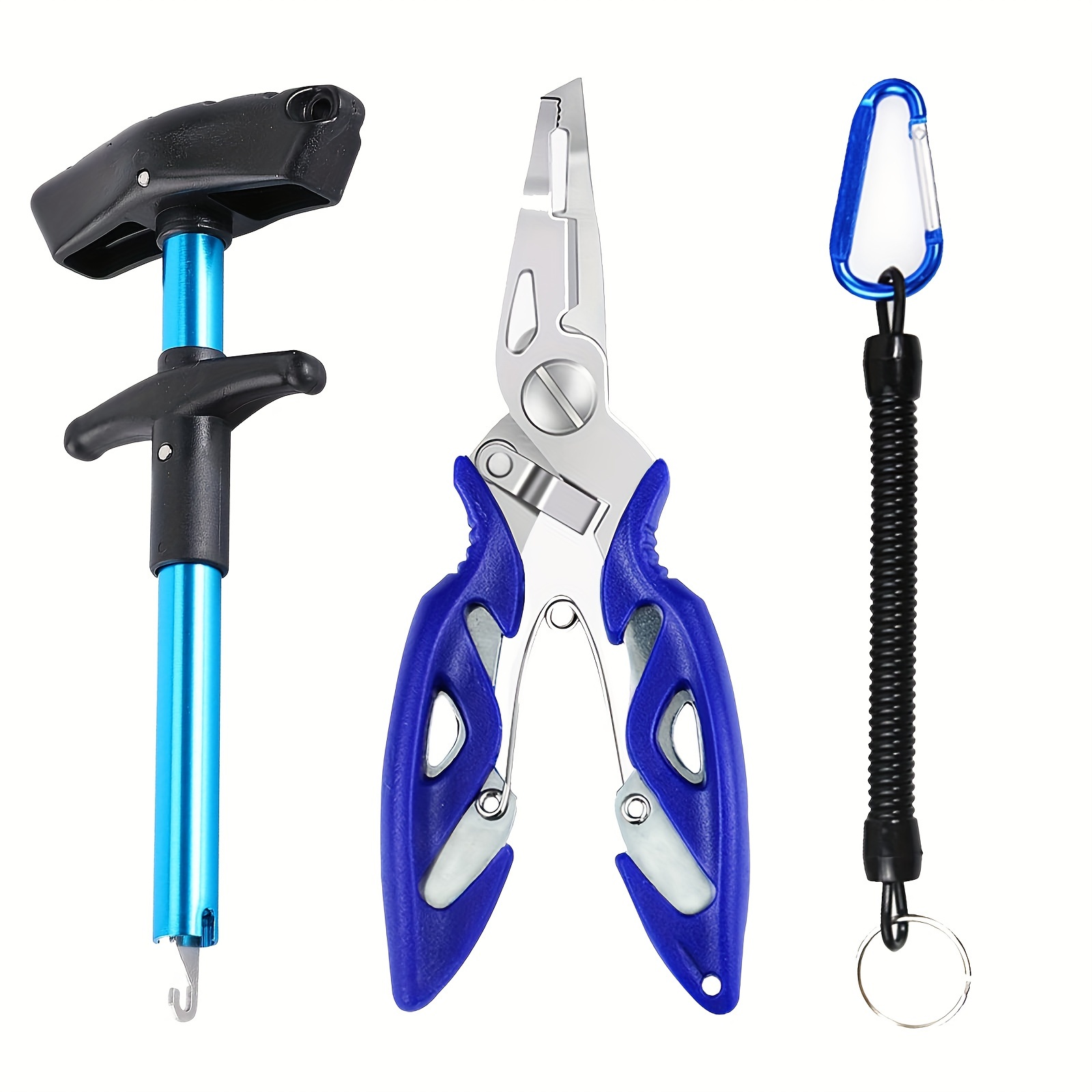 1 Set Fishing Hook Remover, Fishing Plier, Anti Loss Hand Rope, Fishing  Hook Extractor And Pliers With Nylon Sheath Kits