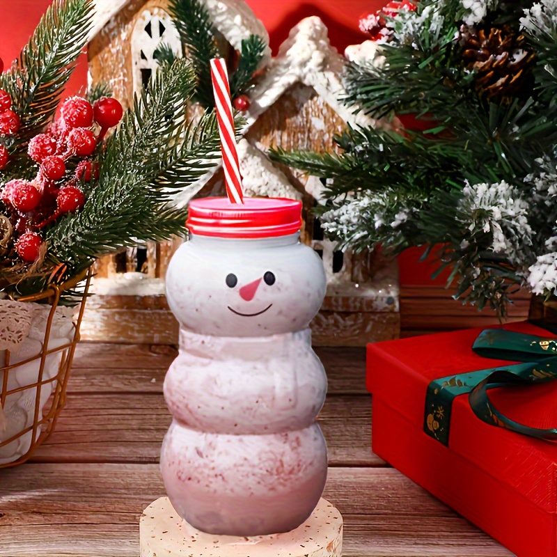 christmas gift plastic juice bottle milk