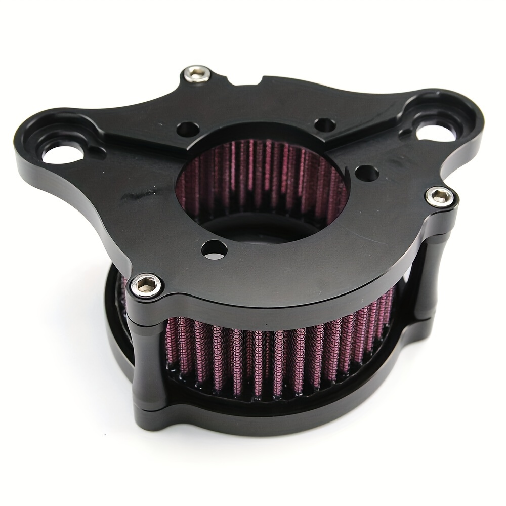 Motorcycle Air Filter Cnc Air Cleaner Intake System Kit For - Temu