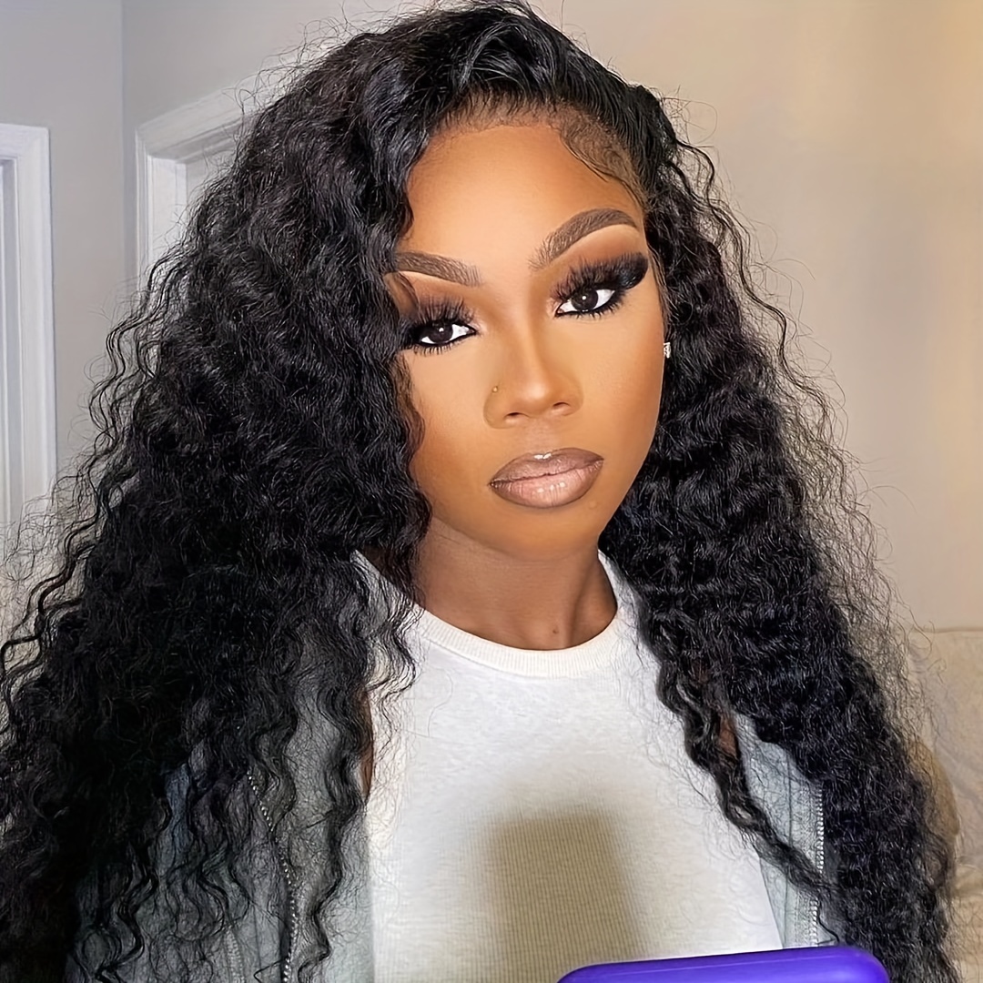 Loose Deep Wave Lace Front Wig for Women Curly Wavy Brazilian Human Hair  Wigs