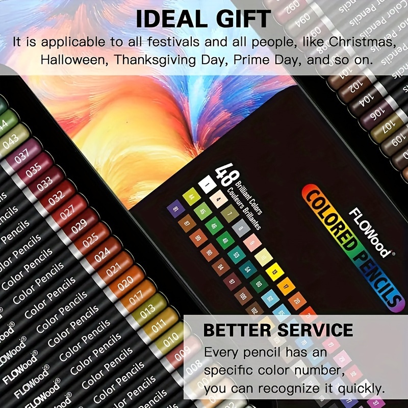 Magicfly 72 Colored Pencils Set, Oil-Based Colored Pencils for Adults, Artists, Art Colored Pencils for Coloring Books, Drawing Arts & Sketching