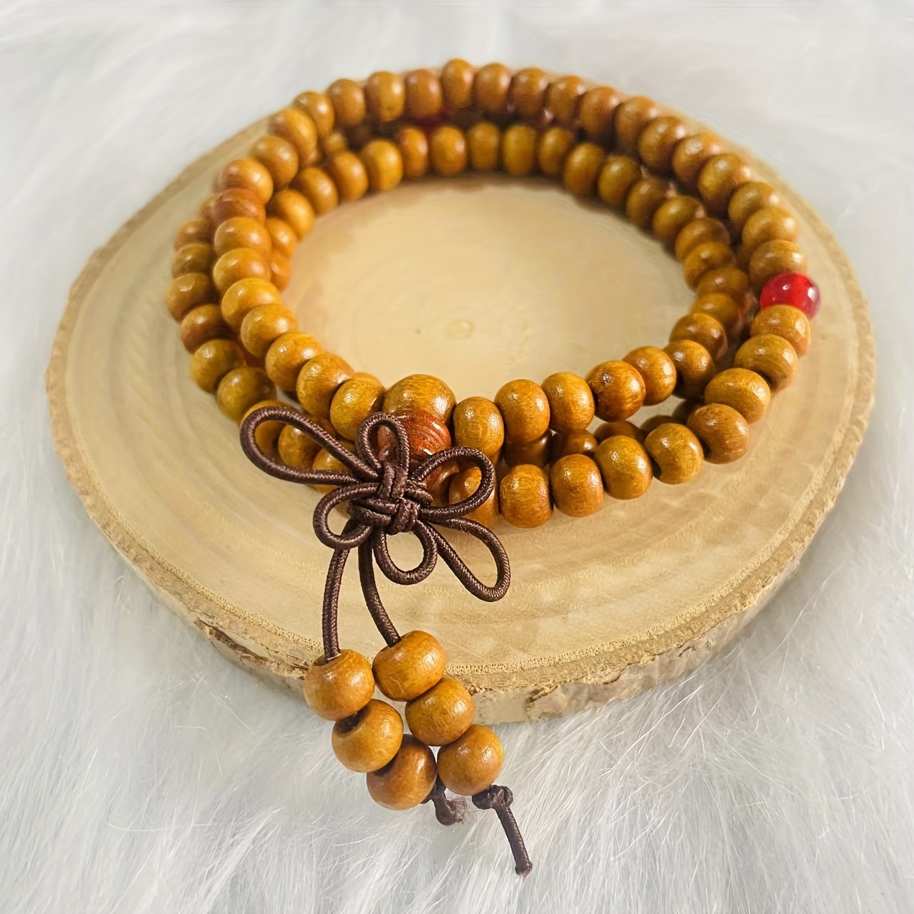 Sandalwood Beads Bracelet Japanese Rosary Yoga Meditation Beads