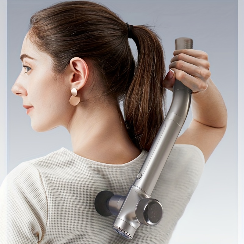How do you relieve neck and shoulder tension with a Massage gun?