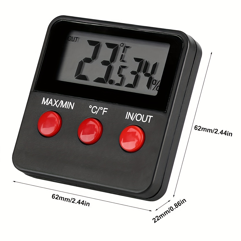 Digital Temperature And Humidity Meter. Lcd Display Outdoor