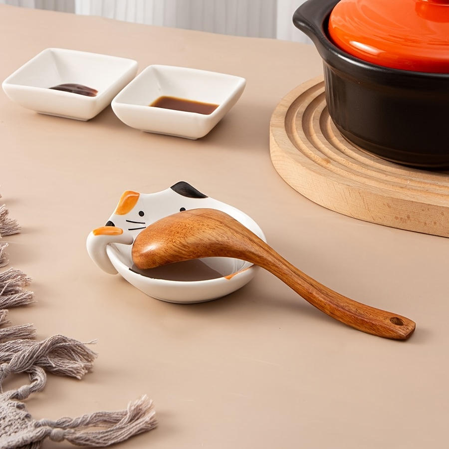 Spoon Rests & Wooden Spoon, Unique Kitchen Gifts & Stovetop Decor