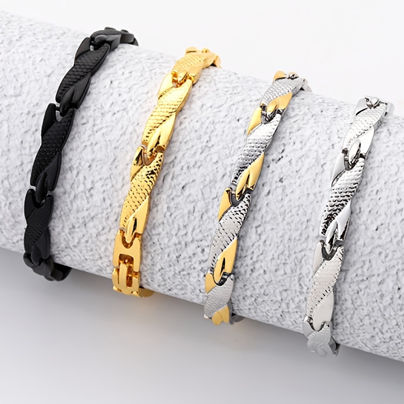 Men's 7mm Detachable Adjustable Dragon Pattern Bracelet