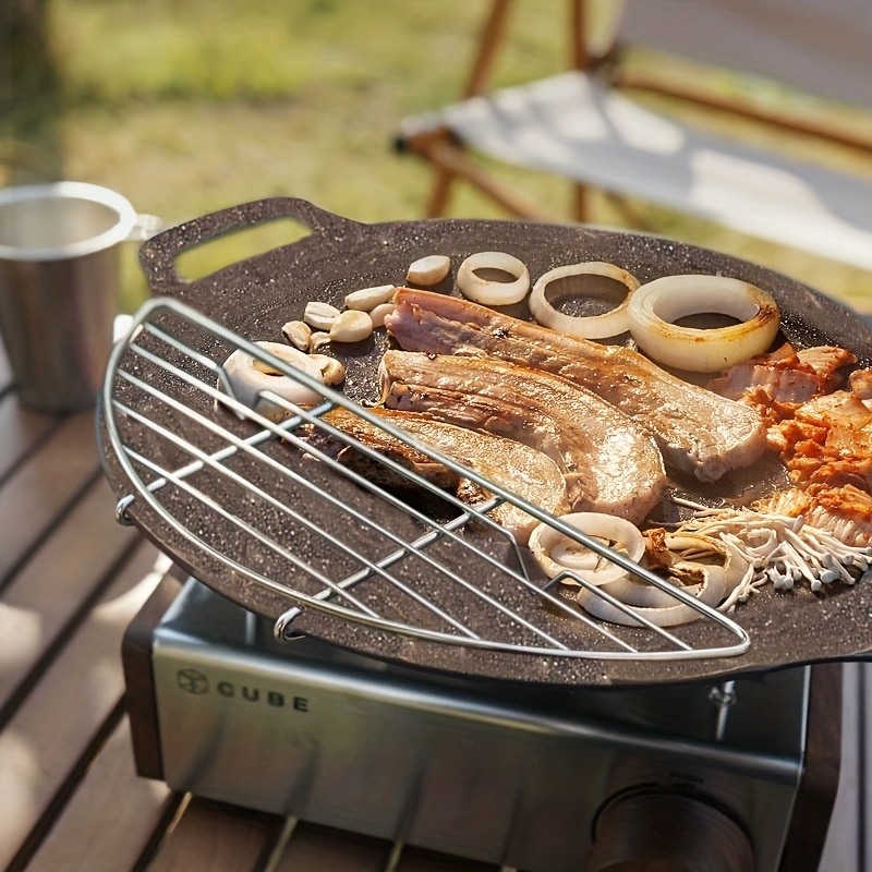 Cast Iron Campfire Griddle Outdoor Camping Multi - Temu