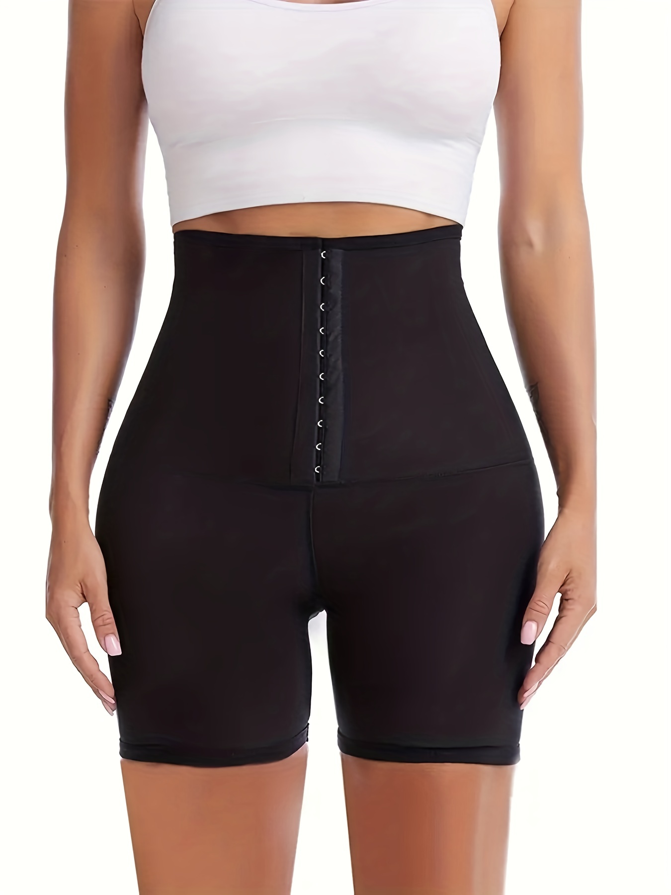 Women Tummy Control All-Day Boned High-Waist Short Pants Butt