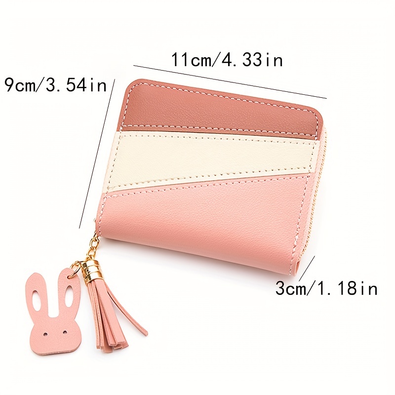 Fashion Womens Wallets Tassel Short Wallet For Woman Mini Coin Purse Ladies  Clutch Small Wallet Female Pu Leather Card Holder - Bags & Luggage - Temu