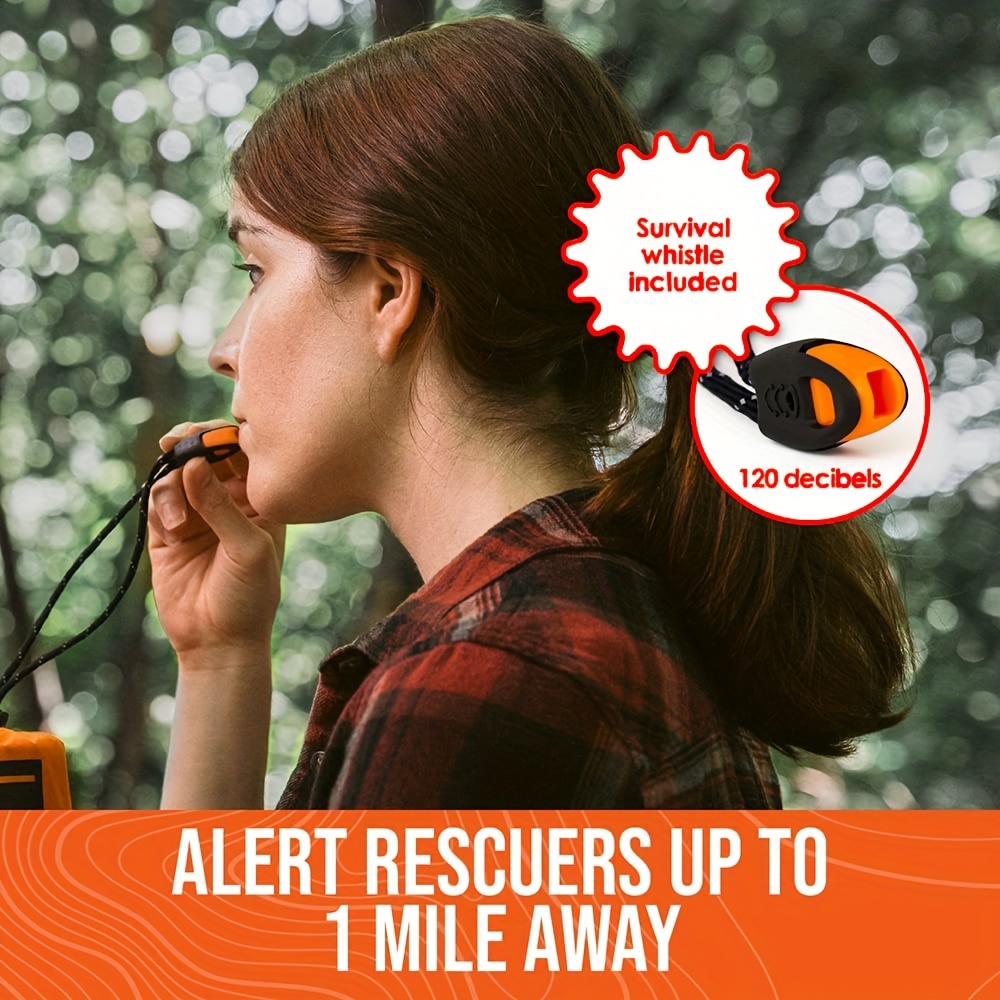 Insulated Emergency Tent 2 Person Waterproof+Whistle