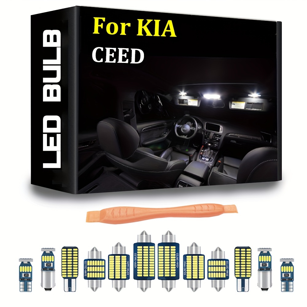 Car Interior LED Light For KIA CEED JD ED CD SW GT 2 3 2006 2007 2008 2010  2011 2012 2013 2014 2015 2016 2018 2020 2021 Accessories Canbus Indoor Lamp