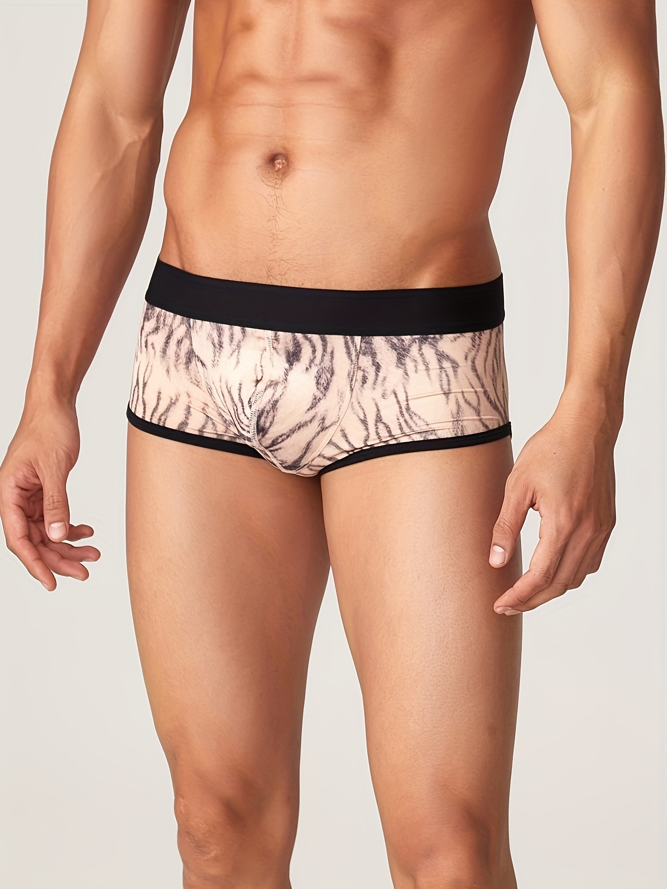Men's Ice Silk Cool Underwear Sexy Low Waist Panties Ultra - Temu