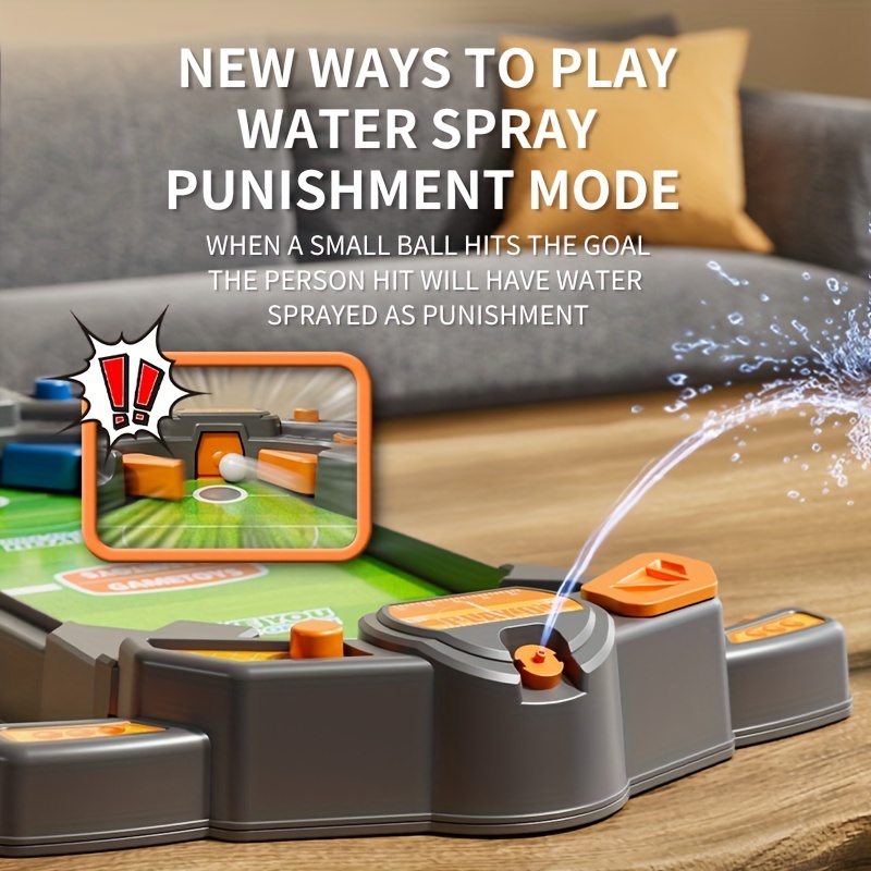 Table Games Water Spray Toy for Kids, Pinball Punishment Set